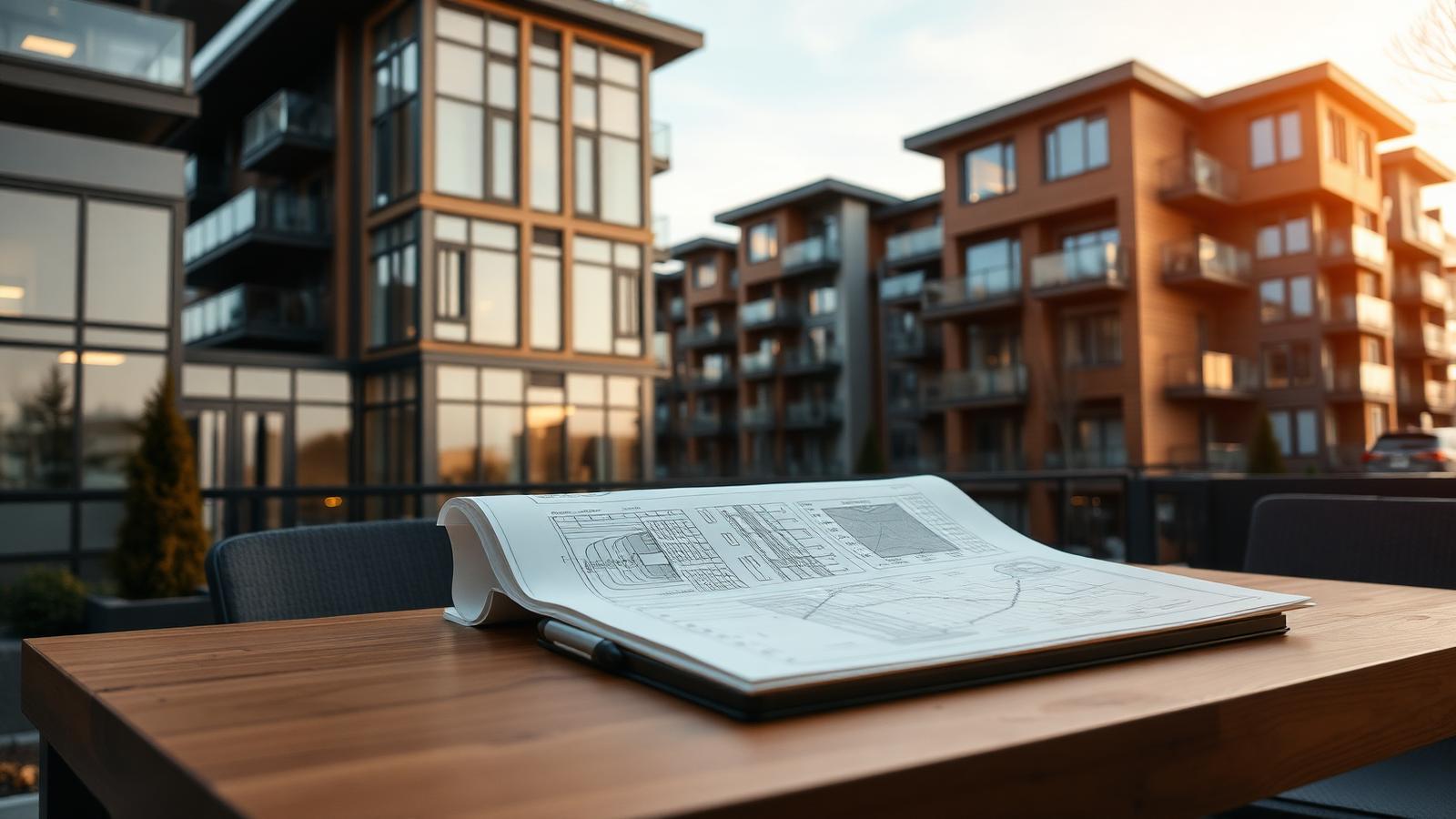 Reserve study documents at a mature Pacific Northwest condominium community